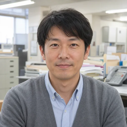 日本人の製造業 営業事務の人物イメージ
